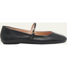 Gianvito Rossi Carla leather Mary Jane ballet flats black