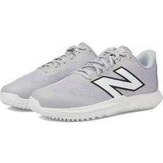 Baseball Shoes New Balance Men's FuelCell 4040v7 Turf Trainer Grey/White Size Wide