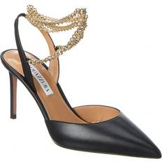 Aquazzura Flash 85 Leather Slingback Pump