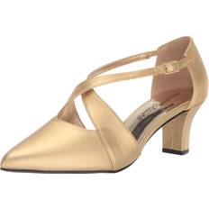 Gold - Women Heels & Pumps Easy Street Womens Elegance Bootie GOLD SATIN