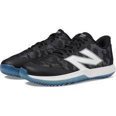 Baseball Shoes New Balance Men's FuelCell 4040v7 Turf Trainer Black/White/Blue Size Wide