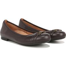 Thong - Women Ballerinas Vionic Women's Delanie Ballet Flat Shoes Brown Leather