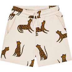 Leopardenmuster Hosen Liewood Sweatshorts GRAM LEOPARD in sandy weiß