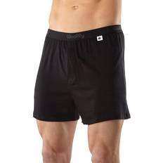 Merino Wool Men's Underwear Woolly Clothing Men's Merino Wool Classic Boxer Ultralight Wicking Breathable Anti-Odor BLK