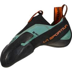 Slip-On Climbing Shoes La Sportiva La Sportiva Mens Mantra Rock Climbing Shoes, Arctic/Flame