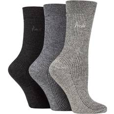 Pringle Ladies Pair Bamboo Leisure Socks Black 4-8 Ladies