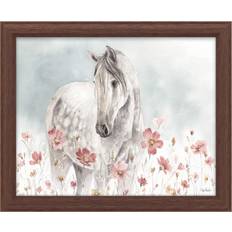Trademark Fine Art Fine ' Wild Horses I ' Wood Audit Framed Art