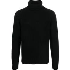 Parajumpers Men Sweaters Parajumpers logo-patch chunky-knit men Merino Black