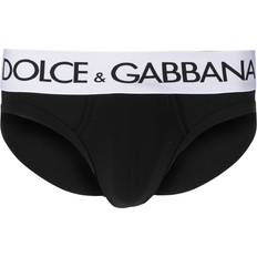 Dolce & Gabbana Men's Underwear Dolce & Gabbana logo-waistband stretch briefs men Elastane/Cotton Black