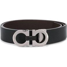 Gancini Reversible & Adjustable Belt - Black/Hickory