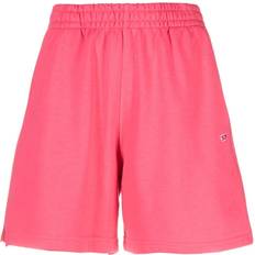 Diesel Women Shorts Diesel P-Jar-D logo-embroidered track shorts women Polyester/Cotton Pink