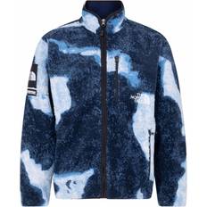 Supreme Clothing Supreme Bleached Denim Print Fleece Jacket - Indigo