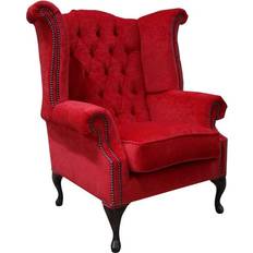Chesterfield Fabric Queen Anne High
