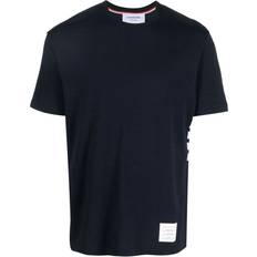 Wool T-shirts Thom Browne 4-Bar logo-patch T-shirt men Wool/Spandex/Elastane 415 NAVY