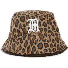 Leopard - Women Hats R13 R13 Women's Bucket Hat, Leopard W/Brown, One