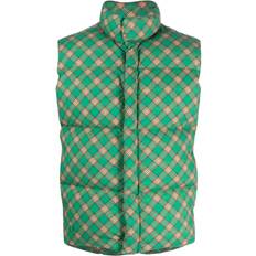 Feathers Clothing ERL checked quilted down gilet unisex Duck Feathers Green