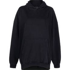 Balenciaga Fit long-sleeve hoodie women Cotton Black