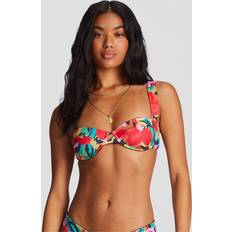 Nylon Top bikini Billabong Away Underwire Bikini Top - Rosso