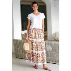 Ekologiska - Multifärgade Kjolar Aspiga Esme Skirt Paisley Floral Multi