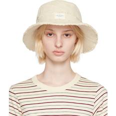 Leinen Hüte Rag & Bone Off-White Addison Bucket Hat Nat S-M