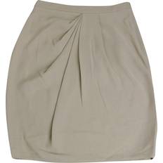 Gucci Skirts Gucci Women's Drape Front Beige Silk Skirt Beige