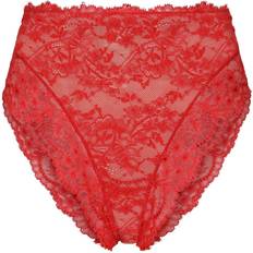 Dolce & Gabbana Red Underwear Dolce & Gabbana high-rise lace briefs women Elastane/Nylon/Rayon Red