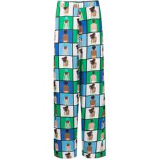 Multicolored - Unisex Pants Amir Slama illustration-print straight trousers unisex Viscose Multicolour