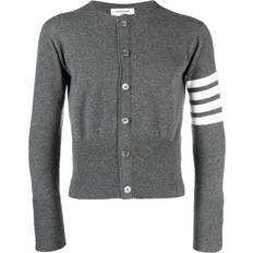 Cashmere - Men Cardigans Thom Browne stripe-detail knit cardigan men Cashmere Grey