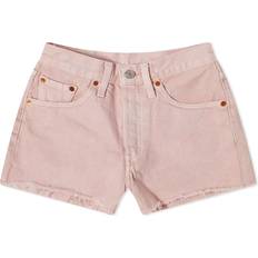 Jeansshorts - Rosa Levi's – 501 – Rosa, klassiska, slitna shorts-Pink