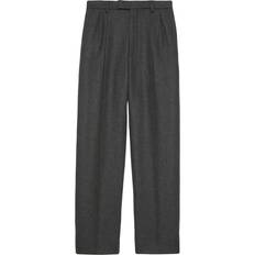 Gucci Pants Gucci straight-leg cashmere trousers men Cotton/Wool/Cashmere Grey