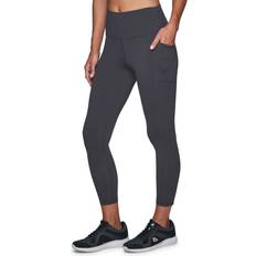 Grey - Yoga Tights RBX RBX Active Women's Squat Proof Ankle Length Running Yoga Legging 7/8 Slate Grey