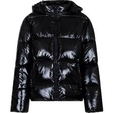 Neo noir fox puffer jakke Neo Noir Fox Shine Puffer Jakect - Black