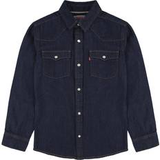 Garçon Chemises Levi's Teen Boys Blue Cotton Denim Shirt Blue year