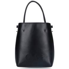 Chloé Sense micro tote bag Black Size OneSize 100% Calf-skin leather Black OneSize