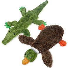 Best Pet Supplies Pet Supplies 2-in-1 Hundespielzeug Alligator-Bündel, groß