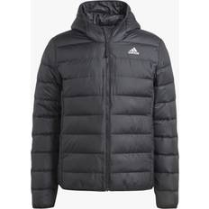 Feathers Outerwear adidas Essentials Light Down Men's Hooded Jacket, Black