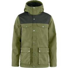 Fjällräven Chaqueta con capucha Greenland Winter verde gris oscuro