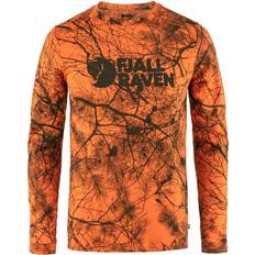 Fjällräven Värmland Wool LS T-Shirt Orange Multi Camo