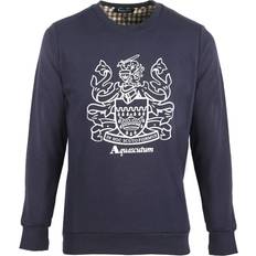 Aquascutum Kläder Aquascutum Crest Crew Neck Navy Sweatshirt