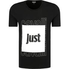 Just Cavalli Box Logo Black T-Shirt