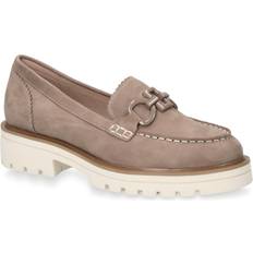 Dame - Nubuck Hjemmesko Caprice Loafers - Brun