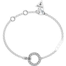 Bracelets de montre Guess Bracelet Femme JUBB03162JWRHS CIRCLE LIGHTS Argent Argent