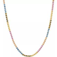 Sif Jakobs Jewellery Chaînette SJ-N2872-XCZ-YG-38 925 Argent Multicolore