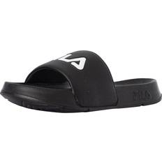 Fila Black Slippers & Sandals Fila Logo Sliders Black