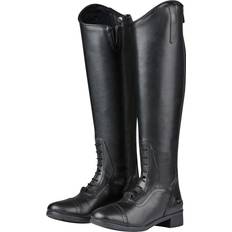 Saxon Womens/ladies Syntovia Tall Field Boots black