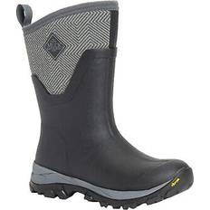 Muck Boot Womens/ladies Arctic Ice Vibram Geometric Wellington Boots black/grey
