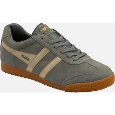 'Harrier Mirror' Suede Lace-Up Trainers