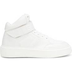 Ganni Trainers Ganni White Sporty Mix High-Top Sneakers 135 Egret IT