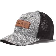 Leather - Unisex Headgear Ariat Men's Box Logo Snapback Cap Gray Sm/md