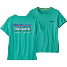 Patagonia Women T-shirts & Tank Tops Patagonia Women's P-6 Mission Organic T Shirt Sunfade Pink